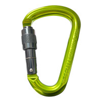 Concordia 鉤環/24kN 鋁合金手鎖D環 MIT HMS S-2319AS 亮綠色